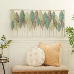 Metal Leaf Tall Cut-Out Wall Decor With Intricate Laser Cut Designs Green - Olivia & May -Home Decor Series Store GUEST 4a9d693b 14a6 494c 8b6f 54e25ffd180e
