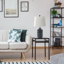 Moroccan Table Lamp With Fabric Shade Blue - Lalia Home 10 Moroccan Table Lamp With Fabric Shade Blue - Lalia Home -Home Decor Series Store GUEST 4aa0d825 92dd 404a 8107 65bc37c11189