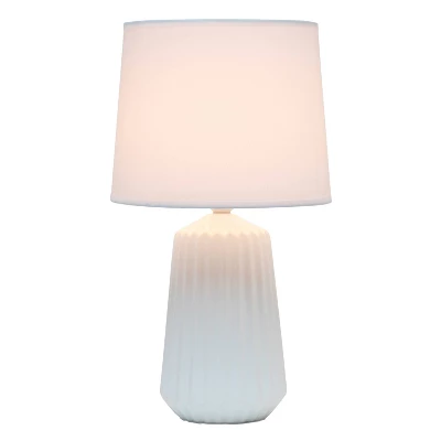 Pleated Base Table Lamp Off-White - Simple Designs 1 Pleated Base Table Lamp Off-White - Simple Designs