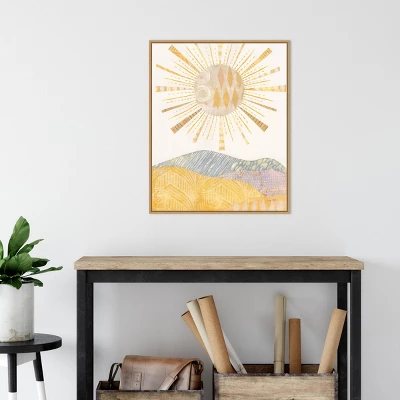 22" X 28" Boho Sunshine II By Courtney Prahl Framed Canvas Wall Art Light Brown - Amanti Art 4 22" X 28" Boho Sunshine II By Courtney Prahl Framed Canvas Wall Art Light Brown - Amanti Art - Image 4
