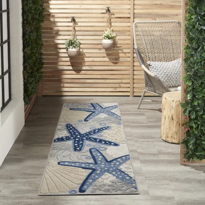 Nourison Aloha Ocean Starfish Indoor/outdoor Area Rug 6 Nourison Aloha Ocean Starfish Indoor/outdoor Area Rug - Image 6