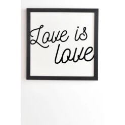 Eyesasdaggers Love Is Love Framed Wall Canvas Black/White - Deny Designs -Home Decor Series Store GUEST 4e0bc7b7 bfe5 415d a95c 5598142021fb