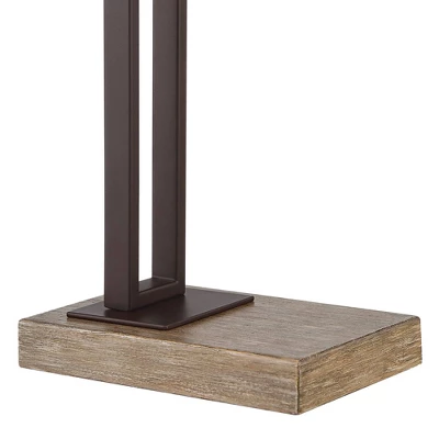 Franklin Iron Works Maricopa Rustic Farmhouse Desk Lamp 21 1/4" High Bronze Metal With USB And AC Power Outlet Mica Shade For Bedroom Living Room Home 6 Franklin Iron Works Maricopa Rustic Farmhouse Desk Lamp 21 1/4" High Bronze Metal With USB And AC Power Outlet Mica Shade For Bedroom Living Room Home - Image 6