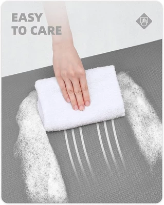 J&V TEXTILES 20" X 55" Oversized Cushioned Anti-Fatigue Kitchen Runner Mat (Brown Tile) 2 J&V TEXTILES 20" X 55" Oversized Cushioned Anti-Fatigue Kitchen Runner Mat (Brown Tile) - Image 2