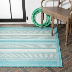 Haynes Modern Double Stripe Indoor/Outdoor Area Rug - JONATHAN Y -Home Decor Series Store GUEST 5139aedc 3c80 491f 9383 90abd89331ce