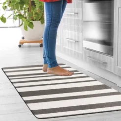 World Rug Gallery Contemporary Striped Anti-Fatigue Standing Mat -Home Decor Series Store GUEST 51534f19 cb6e 406a b24c e02aec1dbf7e