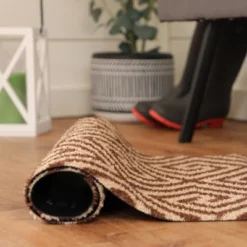 2'x3' ColorStar Greek Grid Door Mat Chocolate - Bungalow Flooring -Home Decor Series Store GUEST 534d8b6b 64ab 4dd4 914c dcb39c3050bc