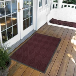 Burgundy Solid Doormat - (3'x4') - HomeTrax
