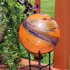 Sunnydaze Decor Sunnydaze Indoor/Outdoor Artistic Gazing Globe Glass Garden Ball For Lawn, Patio Or Indoors - 10" Diameter -Home Decor Series Store GUEST 541bb0b8 865d 4bf8 92d0 7d72a2295294