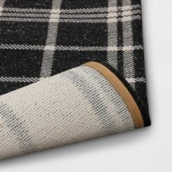 2'x3' Indoor/Outdoor Woven Tapestry Rug Black - Threshold™ -Home Decor Series Store GUEST 54629686 3e3f 4e53 b498 53ba8d4eeb8d