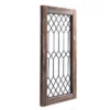Wood Framed Metal Grate Wall Decor Brown - StyleCraft