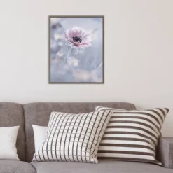 16" X 20" La Reine De Neiges Flower By Fabien Bravin Framed Canvas Wall Art - Amanti Art -Home Decor Series Store GUEST 54b0fa90 5312 4ed9 9be1 e99d93b4ed30