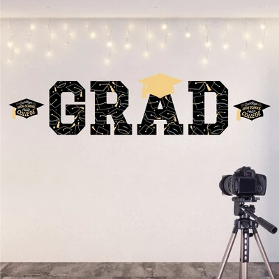 Big Dot Of Happiness Hello College - Graduation Party Decor - Vinyl Wall Decals - Grad 1 Big Dot Of Happiness Hello College - Graduation Party Decor - Vinyl Wall Decals - Grad