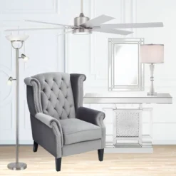 360 Lighting 3 In 1 Modern Torchiere Floor Lamp With Side Lights 70" Tall Brushed Nickel White Glass Shades For Living Room Reading Bedroom House Home -Home Decor Series Store GUEST 56fa61ec b05c 4606 a6ed 26b90f97f23e