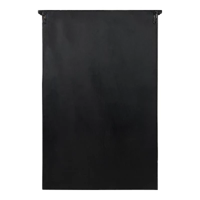 Hutchins Decorative Farmhouse Wood Wall Cabinet With Window Pane Glass Door Rustic Brown - Kate & Laurel All Things Decor 4 Hutchins Decorative Farmhouse Wood Wall Cabinet With Window Pane Glass Door Rustic Brown - Kate & Laurel All Things Decor - Image 4