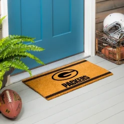 Evergreen Green Bay Packers Logo Turf Mat, Brown- 28 X 16 Inches Indoor Outdoor Doormat -Home Decor Series Store GUEST 5a25e2ce 8f3a 4890 a6be 8b9a6abb97f9
