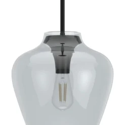 1-Light Vidria Pendant Matte Black - Hunter Fan