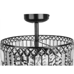 15.25" Glass And Metal Tiered Jeweled Semi Flush Mount Ceiling Light - River Of Goods 11 15.25" Glass And Metal Tiered Jeweled Semi Flush Mount Ceiling Light - River Of Goods -Home Decor Series Store GUEST 5bddd560 823b 46b8 8a38 437cc9fd3dc5