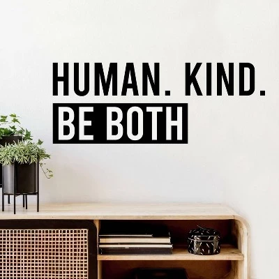 Human Kind Peel And Stick Wall Decal Black - RoomMates 1 Human Kind Peel And Stick Wall Decal Black - RoomMates