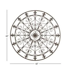 Metal Fleur De Lis Scrollwork And Wall Decor Black - Olivia & May -Home Decor Series Store GUEST 5ddc962f 6eed 42ec a325 9d17654e0c07