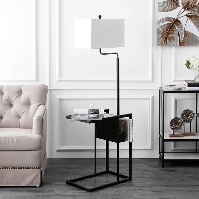 Janson Floor Lamp - Matte Black - Safavieh 1 Janson Floor Lamp - Matte Black - Safavieh
