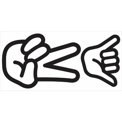 Peace Hand Dry Erase Peel And Stick Giant Wall Decal - RoomMates 2 Peace Hand Dry Erase Peel And Stick Giant Wall Decal - RoomMates - Image 2