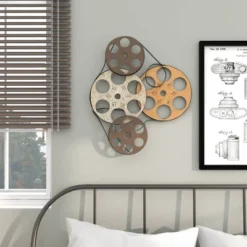 Metal Film Reels Wall Decor - Olivia & May -Home Decor Series Store GUEST 5f9a83b1 aa12 4ae9 b340 bda3757edded