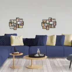 12-Photo Picture Frame Collage - Multi-Picture Wall-Mounted Display Gallery With 12 Openings For 4x6-Inch Photos Or Pictures By Lavish Home (Black) -Home Decor Series Store GUEST 60829ec1 bb18 4c2c bf81 b8b4f0522327