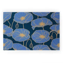 Emanuela Carratoni Moody Blue Garden Welcome Mat - Deny Designs -Home Decor Series Store GUEST 60e4f7e1 a47d 4b0f 9267 92bb4c6b24a3