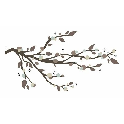 Mod Branch Peel And Stick Wall Decal - RoomMates 1 Mod Branch Peel And Stick Wall Decal - RoomMates