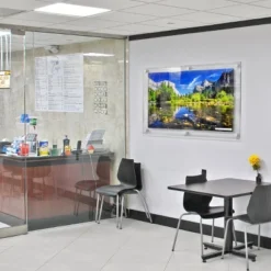 Azar Displays Floating Acrylic Wall Frame With Silver Stand Off Caps: 24" X 36" Graphic Size, Overall Frame Size: 28" X 40", 2-Pack -Home Decor Series Store GUEST 62224486 1d97 4821 aacb 7a8d84659222