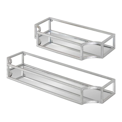 2pc Ciel Metal Wall Shelf Set - Kate & Laurel All Things Decor 8 2pc Ciel Metal Wall Shelf Set - Kate & Laurel All Things Decor - Image 8