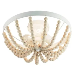15" Delilah Boho Semi-Flush Mount Pendant White - River Of Goods -Home Decor Series Store GUEST 6473833a 9087 449e 8bd2 56ecd43179f6