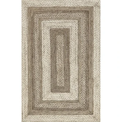 NuLOOM Charlene Braided Border Jute Area Rug 12 NuLOOM Charlene Braided Border Jute Area Rug - Image 12