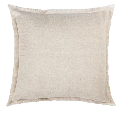 Beige Linen Down Alternative Pillow 6 Beige Linen Down Alternative Pillow - Image 6