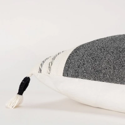 20"x20" Oversize Color Block Square Throw Pillow Cover - Rizzy Home 3 20"x20" Oversize Color Block Square Throw Pillow Cover - Rizzy Home - Image 3