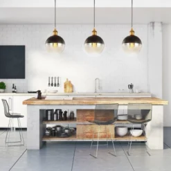 7.5" Metal Adjustable Nixon Drop Globe Pendant (Includes Energy Efficient Light Bulb) Brass - JONATHAN Y -Home Decor Series Store GUEST 662299d7 14f7 4f9b bcb8 008a3e7f58a8