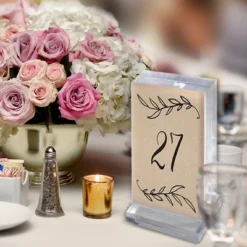 Azar Displays The Imperial Collection: Acrylic Block Frame On Acrylic Base, Vertical 5.5"W X 8.5"H -Home Decor Series Store GUEST 6987973b e01a 420d a490 d40ab60c94f5