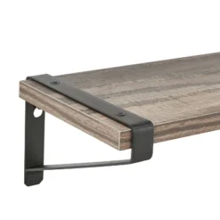 3pc Capri Wall Shelf Set With Brackets Black/Rustic - Danya B. 9 3pc Capri Wall Shelf Set With Brackets Black/Rustic - Danya B. -Home Decor Series Store GUEST 6a22fcd6 a787 4181 9bf9 40cc79e72524