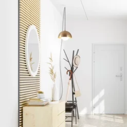 Amelia 1-Light Matte Brass Plug-In Pendant Lighting With Frosted Glass Shade - Globe Electric -Home Decor Series Store GUEST 6b5e9ce9 fcac 4824 8489 5d5735b2b33c