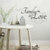 Family Is Love Peel And Stick Wall Decal Black - RoomMates