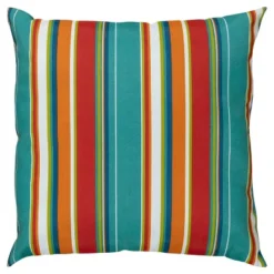 22"x22" Oversize Poly-Filled Striped Indoor/Outdoor Square Throw Pillow - Rizzy Home -Home Decor Series Store GUEST 6bb9214d 07cb 46bb 9c87 e41e0c63dc02
