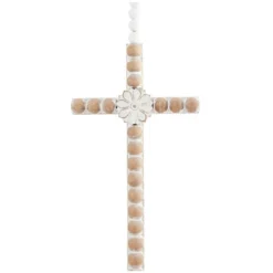 Set Of 3 Wood Biblical Carved Beaded Crosses Wall Decors With Rope Hanger Light Brown - Olivia & May -Home Decor Series Store GUEST 6bc884d2 8218 4166 8ef7 fbb0a98b5aaf