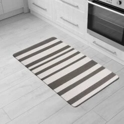 World Rug Gallery Contemporary Striped Anti-Fatigue Standing Mat -Home Decor Series Store GUEST 6c876b19 4c94 46d2 9c8a 22f889b506df