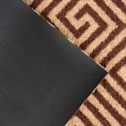2'x3' ColorStar Greek Grid Door Mat Chocolate - Bungalow Flooring -Home Decor Series Store GUEST 6cac7073 eeba 4653 9238 cfea809daf9f