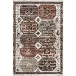 NuLOOM Evie Global Inspired Emblem Fringe Area Rug -Home Decor Series Store GUEST 6e985424 fa10 437d a3c2 8bf1fcf52c8b