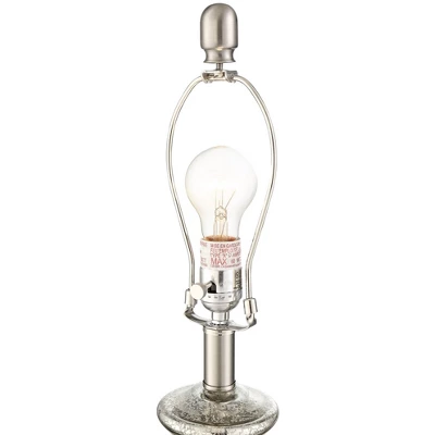 360 Lighting Albert Modern Table Lamp 24 3/4" High Mercury Glass Gourd Oatmeal Drum Shade For Bedroom Living Room Bedside Nightstand Office Kids House 4 360 Lighting Albert Modern Table Lamp 24 3/4" High Mercury Glass Gourd Oatmeal Drum Shade For Bedroom Living Room Bedside Nightstand Office Kids House - Image 4