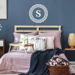 Serif Monogram Peel And Stick Giant Wall Decal White - RoomMates