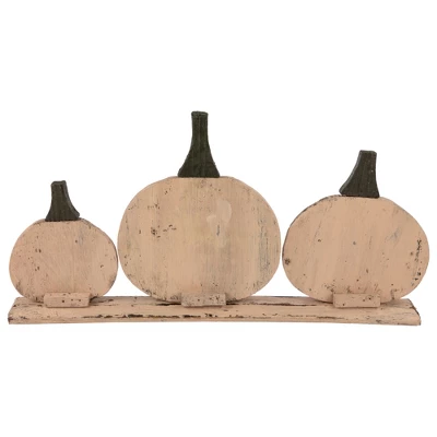 Northlight 16.5" Three Little Pumpkins Fall Harvest Decoration 2 Northlight 16.5" Three Little Pumpkins Fall Harvest Decoration - Image 2