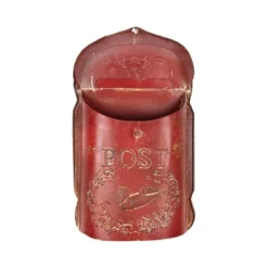 Embossed Tin Post Letter Box Red - Storied Home -Home Decor Series Store GUEST 739d97c6 ad36 4b53 978a 80b698f14e06